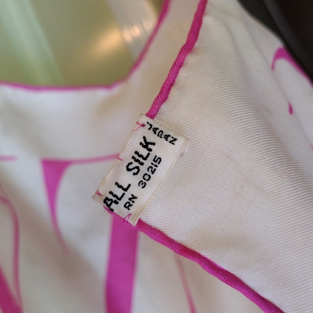 Vintage Harper's Bazaar Silk Scarf View 6